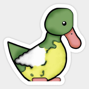 Cute Duck Drawing Sticker